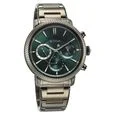 Titan Stellar Quartz Multifunction Green Dial Stainless Steel Strap Watch for Men - Image 2