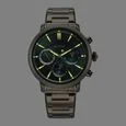 Titan Stellar Quartz Multifunction Green Dial Stainless Steel Strap Watch for Men - Image 3